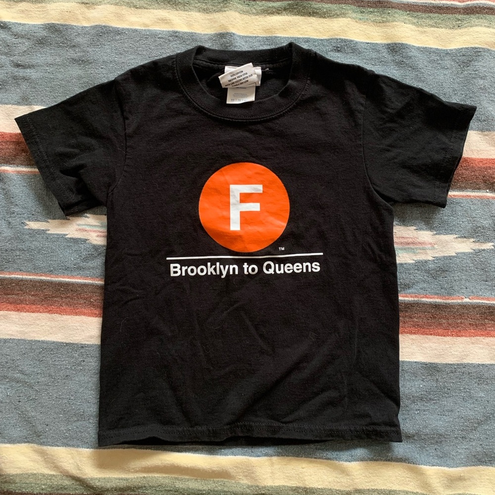 NYC Transit F Train Cotton Tee Kids XS